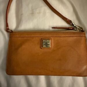 Dooney & Bourke Brown Leather Wristlet